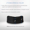 Core Products Soft Foam Cervical Collar Neck Support Brace, Helps Stabilize Vertebrae & Relieve Spinal Pressure for Men & Women - Black, Small Fits (1.8-2.2 inch) Height