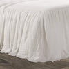 Lush Decor Ruffle Skirt Bedspread Vintage Chic Farmhouse Style Lightweight 3 Piece Set, King, White