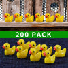 200 Pieces Mini Resin Ducks Yellow Tiny Duckies for School Project Accessories Miniature Characters Fairy Garden Landscape Aquarium Dollhouse Potted Plants Decorations