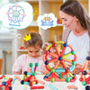 BAKAM Magnetic Building Blocks for Kids Ages 4-8, STEM Construction Toys for Boys and Girls, Large Size Magnetic Sticks and Balls Game Set for Kids Early Educational Learning (64PCS)