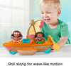 Fisher-Price Little People Toddler Toys Disney Princess Moana & MauiÂs Canoe Sail Boat with 2 Figures for Ages 18+ Months