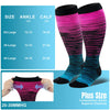 bropite Plus Size Compression Socks Wide Calf for Women & Men 20-30 mmhg-Extra Wide Calf Knee High Support Socks for Medical, Running,Nursing,Athletic