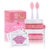 Lick Your Lips 6-in-1 Lip Care Kit With Lip Sleeping Mask, Silicone Brush, Sugar Scrub, Sheet Mask to Reveal Luscious, Soft Lips - Korean Lip Therapy Set for Fuller, Plumper, Perfect Pout