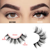 FARRED Fluffy Natural Lashes Cat Eye Lashes 8D Eyelashes Short Mink Eye Lashes Wispy False Eyelashes 14 Pairs Faux Mink Strip Fake Lash Pack for Daily Makeup (F10 | 9-15mm)