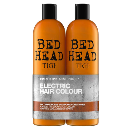 Bed Head By TIGI Colour Goddess Shampoo And Conditioner For Coloured Hair 25.35 Fl Oz 2 Count, Clean