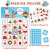 Funnlot Christmas Bingo for Kids Christmas Bingo Game for Large Group Holiday Bingo Christmas Bingo Game for 24 Players Xmas Gifts for Preschool Classroom Family Activity Snowman Bingo