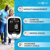 keto-mojo gk+ bluetooth glucose & ketone testing kit + free app for ketosis & diabetes management. 20 blood test strips (10 each), meter, 20 lancets, lancing device, and control solutions