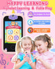 Kids Smart Phone for Girls Unicorns Gifts for Girls Toys 8-10 Years Old Phone Touchscreen Learning Toy Christmas Birthday Gifts for 3 4 5 6 7 8 9 Year Old Girls with 8G SD Card