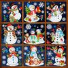 Christmas Window Clings for Glass Windows Snowman Christmas Window Stickers for Glass Snowflake Window Clings for Glass Windows Christmas Window Decorations 6 Sheet Window Clings Christmas Decorations