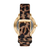 Michael Kors Women's Pyper Gold-Tone Stainless Steel and Cheetah Print Leather Band Watch (Model: MK4751)