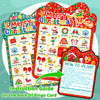 MonEnfance Christmas Bingo Cards, 24 Players Cute Christmas Bingo Game for Kids Adults Merry Christmas Party Supplies Family Games Activities Xmas Festival Holiday Bingo Sets