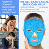 candyfouse Ice Pack Cold Face, Eye Masks Reduce Face Puff, Dark Circles, Reusable Cold Hot Gel Face Eye Mask, Suitable for Women Facial SPA, Ice Face Mask for Sleeping, Headaches (Blue Updated)