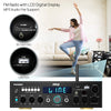 Pyle Wireless Bluetooth Power Amplifier System - 200W Dual Channel Sound Audio Stereo Receiver w/ USB, SD, AUX, MIC IN w/ Echo, Radio, LCD - Home Theater Entertainment via RCA, - PDA6BU,Black
