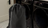 Handy Laundry Nylon Laundry Bag, Locking Drawstring Closure and Machine Washable, These Large Bags will Fit a Laundry Basket or Hamper and Strong Enough to Carry up to Two Loads of Clothes, (Black)