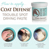 COAT DEFENSE Trouble Spot Drying Paste for Horses - Natural Equine Wound Care That Provides Safe & Effective Relief from Scratches, Sweet Itch, Summer Sores, Proud Flesh, Mud Fever, Girth Rot (10 Oz)