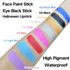 MEICOLY Pink Eye Black Stick,Blendable Eyeblack Face Body Paint Eye Paint,Professional Halloween Pink Matte Lipstick SFX Makeup,Cream Sporting Face Paint for Baseball /Softball /Football /Lacrosse