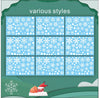 321pcs Christmas Window Clings for Glass Windows 9sheets Christmas Window Decals Snowflakes Christmas Decorations Christmas Window Stickers for Kids Holiday Window Clings Winter Wonderland Decorations