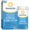 Renew Life Extra Care Digestive Probiotic Capsules, Daily Supplement Supports Immune, Digestive and Respiratory Health, L. Rhamnosus GG, Dairy, Soy and gluten-free, 30 Billion CFU, 30 Count