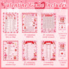 127 Pcs Valentine's Day Games Cards Bingo Game for Adults Kids Valentine's Day Party Game with Pencil Trivia Classroom Games Activities Valentine Gifts Boys Girls Birthday Party Supplies