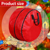 Double Layer Christmas Wreath Storage Container Bags Double Wreath Storage Container Zippered Wreath Bag with Handle Festive Wreath Storage Box Storage for Xmas Wreath Garlands, Red (2 Pcs, 30 Inch)