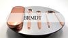 BRMDT Tongue Scraper Tongue Cleaner for Adults - Professional Tongue Cleaning Tool to Reduce Bad Breath, Medical Grade Safety Stainless Steel Tongue Scrapers with Storage Case (Rose Gold)