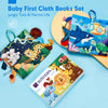 Baby Books 0-6 Months - 2PCS Baby Toys 6-12 Months+ Touch Feel Tummy Time Books, Baby Boy Gifts for Baby Shower,Christmas Stocking Stuffers,Learning Sensory Stroller Toys 0-3 4-6 Months Developmental