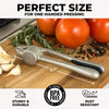 Premium Garlic Press with Soft Easy-Squeeze Ergonomic Handle, Sturdy Design Extracts More Garlic Paste Per Clove, Garlic Crusher for Nuts & Seeds, Professional Garlic Mincer & Ginger Press - by Zulay