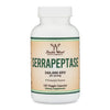 Serrapeptase 240,000 SPU Max Potency (120 Veggie Capsules) Proteolytic Enzyme for Sinus, Respiratory and Joint Health (Manufactured and Tested in The USA, Gluten Free, Vegetarian Safe) by Double Wood