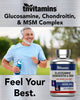 tnvitamins Glucosamine, Chondroitin, & MSM (4000 MG x 240 Capsules) for Men & Women | Powerful Joint Support Supplement* | More Than Triple Strength! | Non-GMO | Produced in The USA