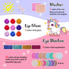 KIDCHEER Kids Makeup Kit for Girls Princess Real Washable Cosmetic 3+ Year Old Girl Birthday Gifts Pretend Play Toys for Girls 4-6, 6-8, 8-10 with Mirror - Non Toxic