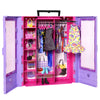 Barbie Fashionistas Doll & Playset, Ultimate Closet with Barbie Clothes (3 Outfits) & Fashion Accessories Including 6 Hangers