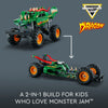 LEGO Technic Monster Jam Dragon Monster Truck Toy for Boys and Girls, 2in1 Racing Pull Back Car Toys for Off Road Stunts, Kids Birthday Gift Idea, Great Activity for Kids, 42149