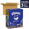 Kleenex Ultra Soft Facial Tissues, 3 Flat Boxes, 120 Tissues per Box, 3-Ply (360 Total Tissues), Packaging May Vary