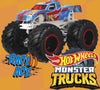 Hot Wheels Monster Trucks, 1 Toy Truck in 1:64 Scale & 1 Crushable Car (Styles May Vary)