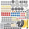 KonHaovF Technic Parts Gear Set Compatible with Major Brand Bricks, Technic Pieces Bulk, DIY Technic Gears Assortment Pack-Gears, Gears Rack, Technic Differential