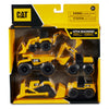 CatToysOfficial, CAT Little Machines Toys with 5pcs - Dump Truck, Wheel Loader, Bulldozer, Backhoe, and Excavator Vehicles, Cake Toppers, Playset for Kids Ages 3 and up,Yellow