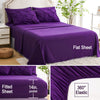 Ubauba Comforter Set for Queen Size Bed - 7 Piece Bedding Comforters Queen Size Pintuck Bed in a Bag for All Season,Bed Set with Comforters, Sheets, Pillowcases & Shams(Purple,Queen)