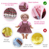 Alive Baby Doll Clothes and Accessories - 12 Sets Girl Doll Princess Dress for 12 13 14 15 16 Inch Bitty Doll Clothes - Cute Alive Doll Accessories Outfits for Little Girls Christmas Birthday Gifts