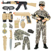 KONP Army Costume For Kids, Military Soldier Costumes For Boys, Halloween Costumes Dress Up Role Play Set