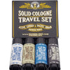 BushKlawz Solid Colognes Travel Variety Gift Set Sampler. Includes 1 chapstick size stick of each of our 4 famous scents. Best Gift Present for men men's