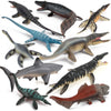 Fantarea 10 PCS Prehistoric Ocean Sea Marine Dinosaur Animal Model Figures Party Favors Supplies Cake Toppers Decoration Collection Set Toys for 5 6 7 8 Years Old Boys Girls Kid Toddlers