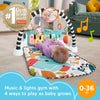 Fisher-Price Baby Activity Mat Glow and Grow Kick & Play Piano Gym, Portable Musical Toy with Smart Stages Learning, Ages 0+ Months, Blue