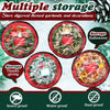 Dunzy 8 Pieces Christmas Wreath Storage Bag Garland Wreath Container Tear Resistant Fabric Round Wreath Boxes with Clear Window for Storage for Xmas Holiday Ornament (Red,24'')