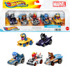 Hot Wheels Marvel RacerVerse 5-Pack of Die-Cast 1:64 Scale Toy Cars with Character Drivers, Use On or Off Hot Wheels Track