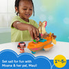 Fisher-Price Little People Toddler Toys Disney Princess Moana & MauiÂs Canoe Sail Boat with 2 Figures for Ages 18+ Months