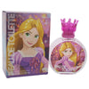 Air-Val Disney Princess Rapunzel Kinder-Parfüm im Glasflakon mit Krönchen-Verschluss, 1er Pack (1x100ml)