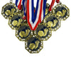 10 Pack of Soccer Gold Medals Trophy Award with Neck Ribbons EMDC214Soccer