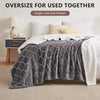 L'AGRATY Sherpa Throw Blanket - Plush Blanket for Bed - 50