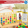 Garybank Social Emotional and Feelings Learning Activities - Connect 4 Games & 56 Emotion Cards, Social Skills Emotional Regulation Toys for Toddlers, Play Therapy Materials for Counselor Kids