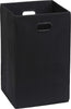 SimpleHouseware Foldable Closet Laundry Hamper Basket, Black